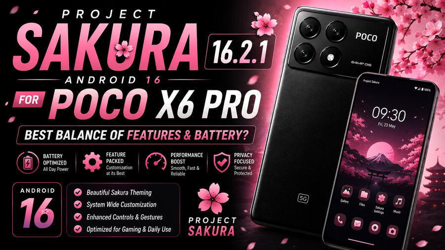 Project Sakura 16.2.1 for Poco X6 Pro 5G